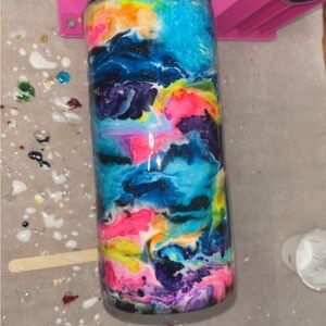 Handcrafted Epoxy Ink Drinking Tumblers